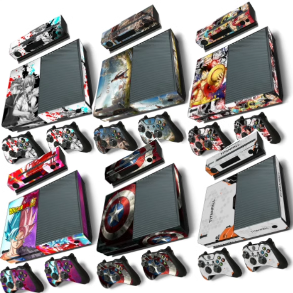 适用于XBOX ONE贴纸全身贴膜感应器保护膜龙珠海贼王款可来图定制