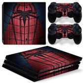 PS4PRO贴纸 不留胶支持定制 蜘蛛侠多款 ps4新版 PR0机身手柄贴膜
