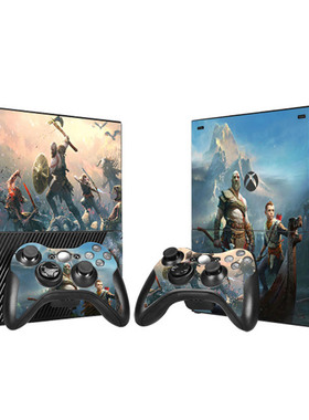 XBOX360E贴纸360E卡通贴膜蜘蛛侠 战神 巫师游戏多款不留胶可定制