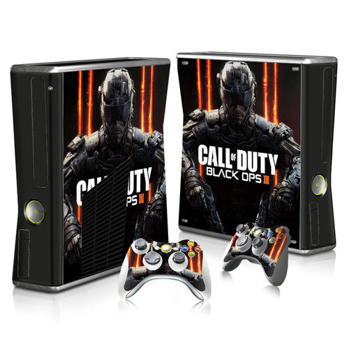 XBOX360slim贴纸360薄机个性卡通贴膜战神 HOLA5小丑多款不留胶