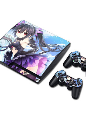 PS3slim贴纸PS3薄机卡通贴膜 可爱女生 动漫多款不留胶可定制