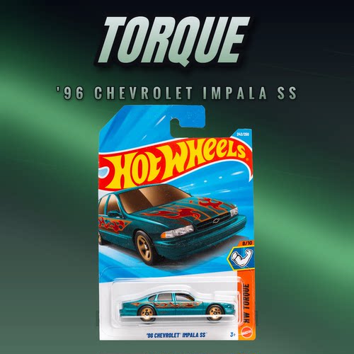 2026N-242号 '96 CHEVROLET IMPALA SS 绿色 风火轮小车hotwheels