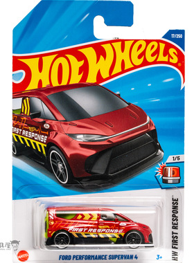 2025A-17号福特PERFORMANCE SUPERVAN 4 普宝红色风火轮hotwheels