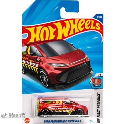 2025A-17号福特PERFORMANCE SUPERVAN 4 普宝红色风火轮hotwheels