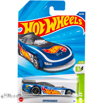 2025C-60号 SUPERCHARGED 蓝色 风火轮火辣小跑车hotwheels