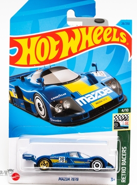 28号 MAZDA 787B 马自达 蓝色风火轮火辣小跑车hotwheels