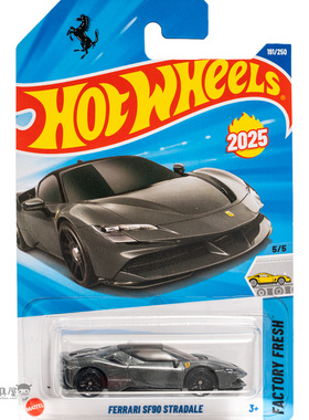 2025P-191号 FERRARI SF90 STRADALE 法拉利 深灰色 风火轮小车