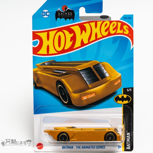 2023P-169号蝙蝠侠ANIMATED SERIES金色风火轮小跑车hotwheels