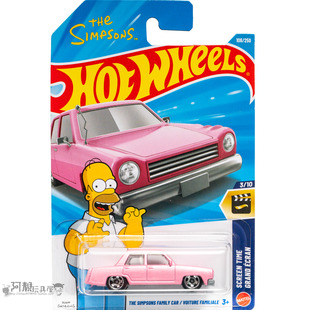 108号 THE SIMPSONS FAMILY CAR辛普森一家粉红色风火轮hotwheels
