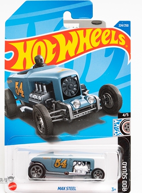 2022P-224号 MAX STEEL 深蓝色 风火轮火辣小跑车hotwheels