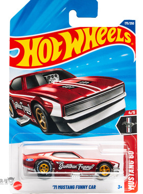 超宝175号 '71 MUSTANG FUNNY CAR 福特野马 红色风火轮hotwheels
