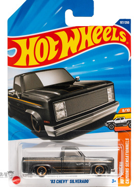 2025Q-157号 '83 雪佛兰SILVERADO深灰色 风火轮小车hotwheels