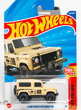 210号LAND ROVER DEFENDER 90路虎卫士土黄色风火轮小车hotwheels
