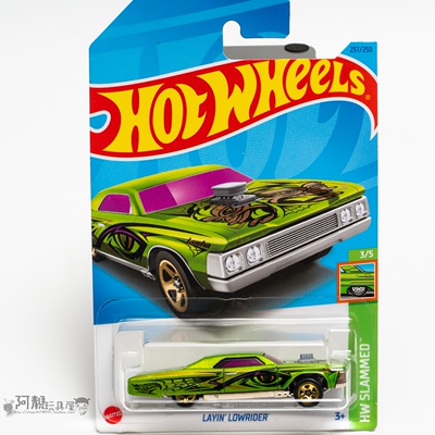 237号 LAYIN' LOWRIDER 绿色风火轮小跑车hotwheels