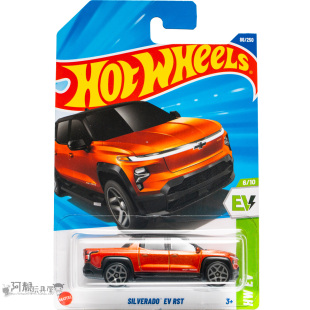 2025N-86号 SILVERADO EV RST 雪佛兰 橙色 风火轮小车hotwheels