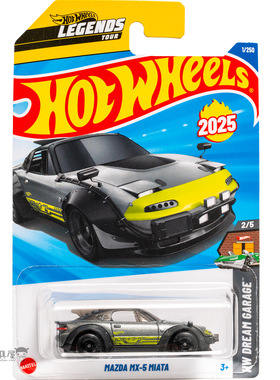 2025B-1号 马自达MX-5 MIATA 灰色风火轮火辣小跑车hotwheels