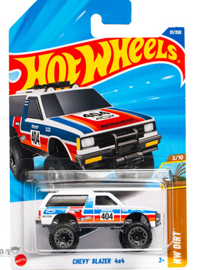 2025D-81号 雪佛兰BLAZER 4X4  白色 风火轮火辣小跑车hotwheels