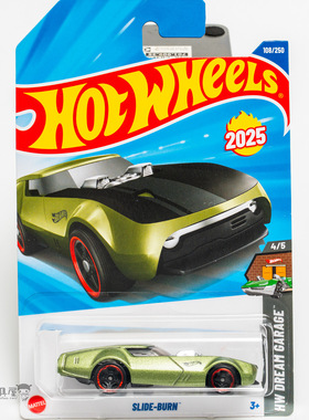 2025K-108号 SLIDE-BURN 绿色 风火轮火辣小跑车hotwheels