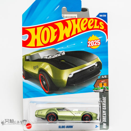 2025K-108号 SLIDE-BURN 绿色 风火轮火辣小跑车hotwheels