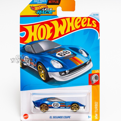 2024G-51号 EL SEGUNDO COUPE 蓝色风火轮火辣小跑车hotwheels