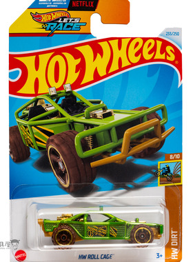 2024P-233号 HW ROLL CAGE 绿色 风火轮火辣小跑车hotwheels