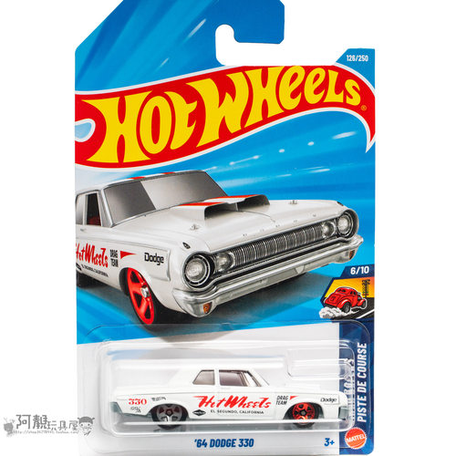2026E-126号 '84 DODGE 330 道奇 白色 风火轮小跑车hotwheels