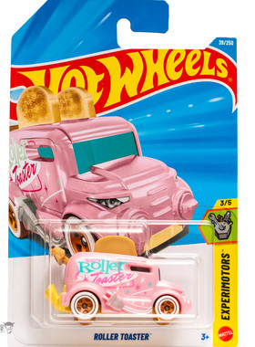 2026H-39号ROLLER TOASTER 吐司车 粉红色 风火轮小跑车hotwheels