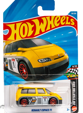 2026K-99号 RENAULT ESPACE F1 雷诺 黄色 风火轮小跑车hotwheels