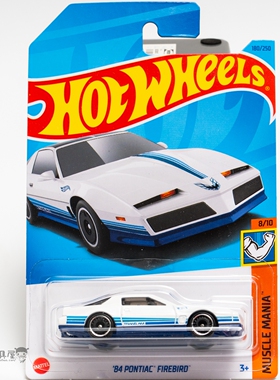 2023Q-180号 '84 庞蒂克FIRBIRD白色风火轮火辣小跑车hotwheels