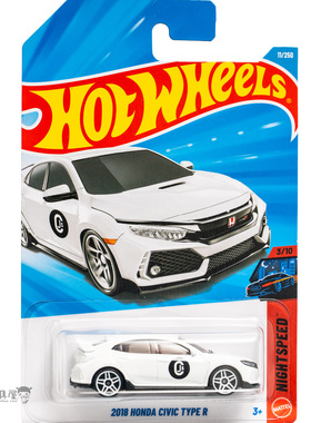 2026A-11号 2018 HONDA CIVIC TYPE R 本田思域 白色 风火轮小车