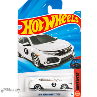 2026A-11号 2018 HONDA CIVIC TYPE R 本田思域 白色 风火轮小车