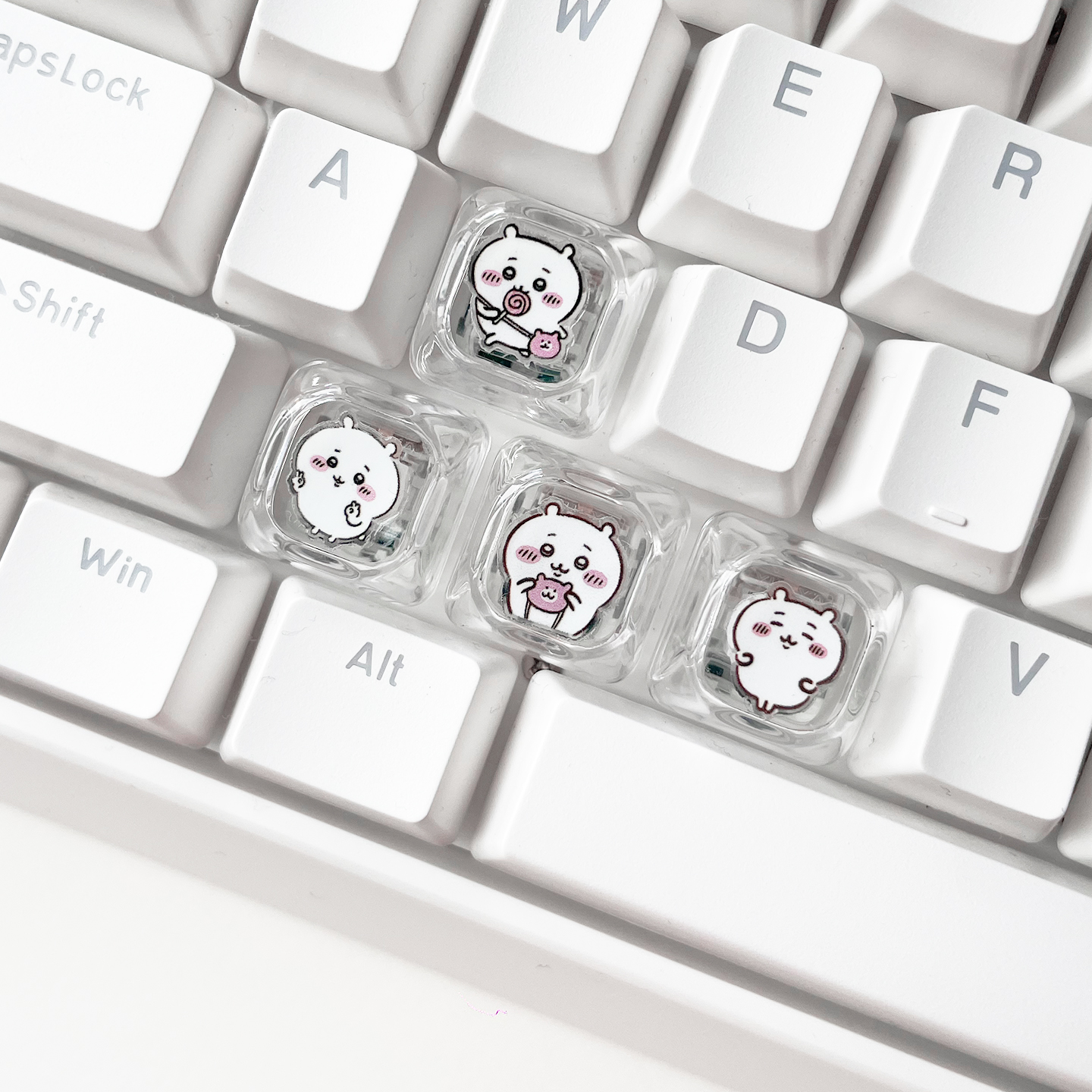 可爱chiikawa树脂透光键帽乌萨奇