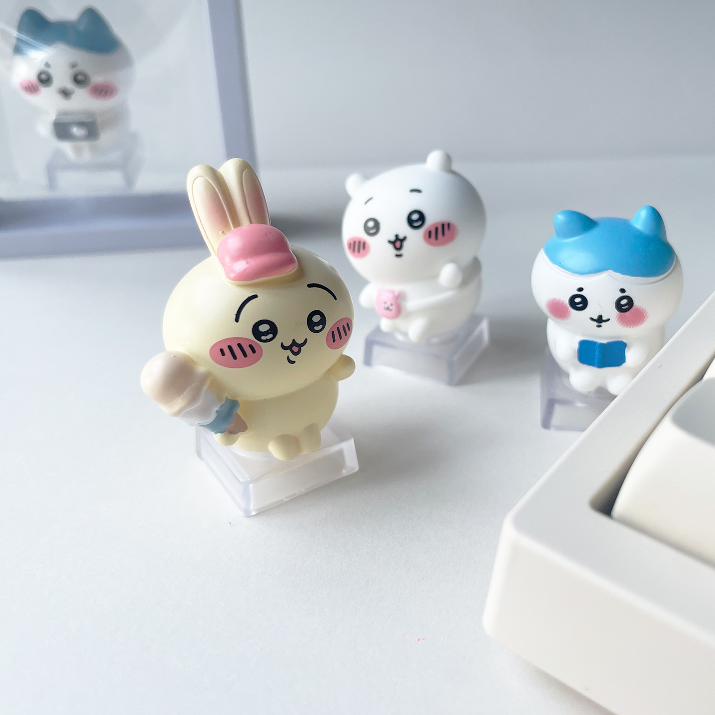 吉伊卡哇小八猫个性树脂材质键帽