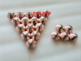 点焊机点焊头镶钨镶钼电极头铬锆铜13/16*50钨钢电极焊接铜线开关