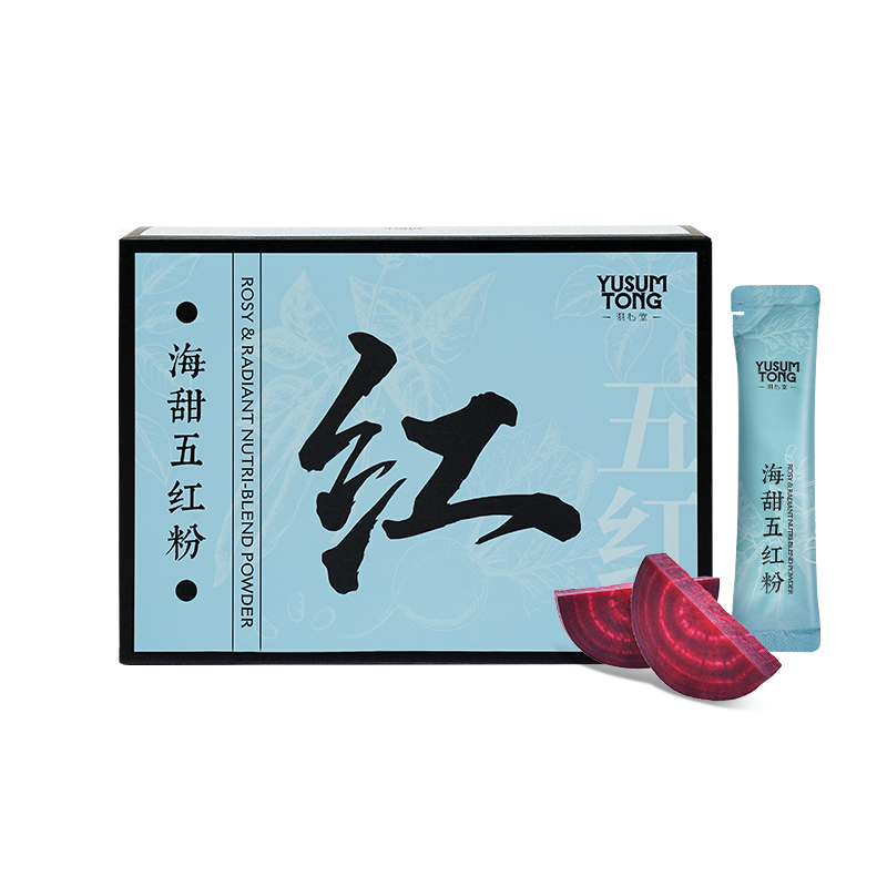 羽心堂 海甜五红粉膳食纤维粉代餐粉15g*10