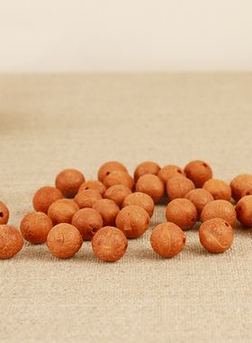 尼泊尔凤眼菩提子 14mm散珠 红皮菩提子原籽佛珠