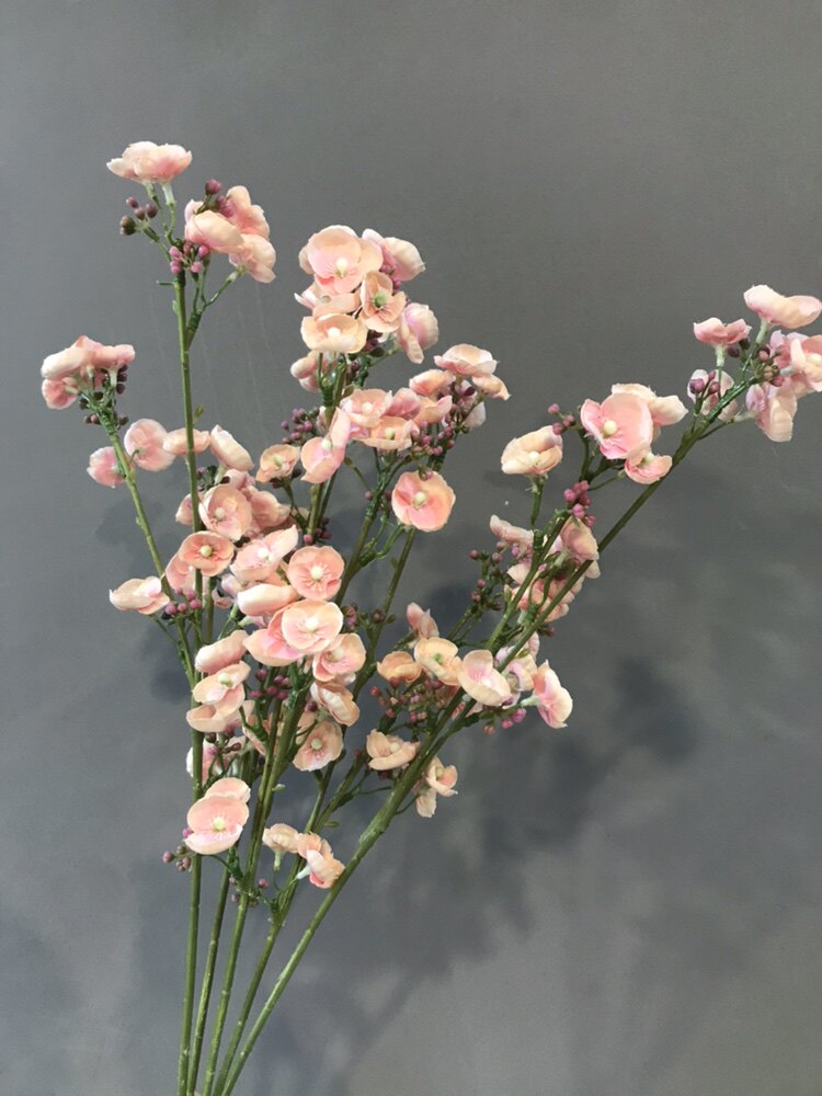 摄影道具家居装饰店面装饰摆件仿真花绢布田园单支多彩豆瓣花