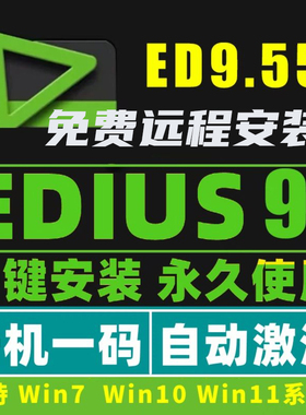 EDIUS9.55远程安装服务ED9视频剪辑软件多机位对齐永久使用中文6