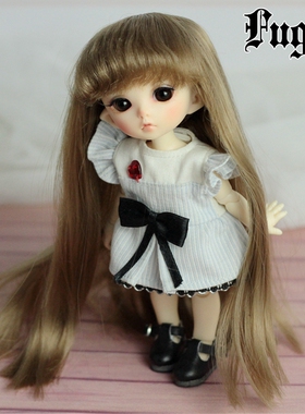 1/8 8分BJD假发.仿马海毛.垂顺长直发(3色).dz.pkf.lati-y.luts