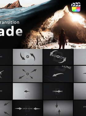 FCPX转场插件-51种淡入淡出平滑黑场渐隐过渡 mTransition Fade