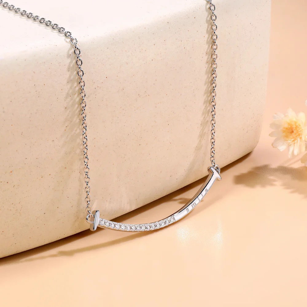 s990纯银微笑2026新款项链女高级