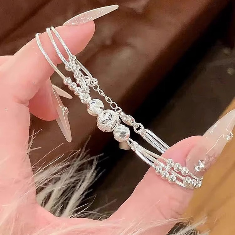 S990足银转运珠手链三生三世纯银