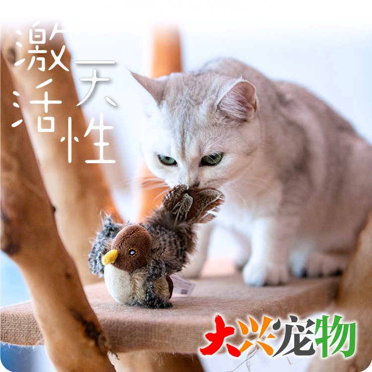 中国香港贵为发声猎物猫玩具1个