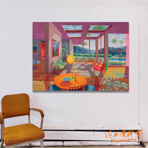 装饰画挂画 正午的太阳 AC 现代简约室内风景画 客厅餐厅卧室墙画