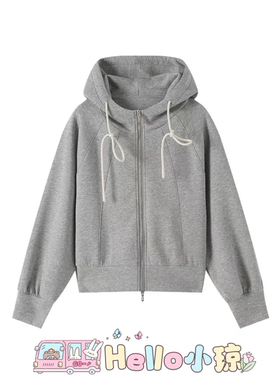 【Hello 小琼】果冻感天丝休闲慵懒秋季卫衣