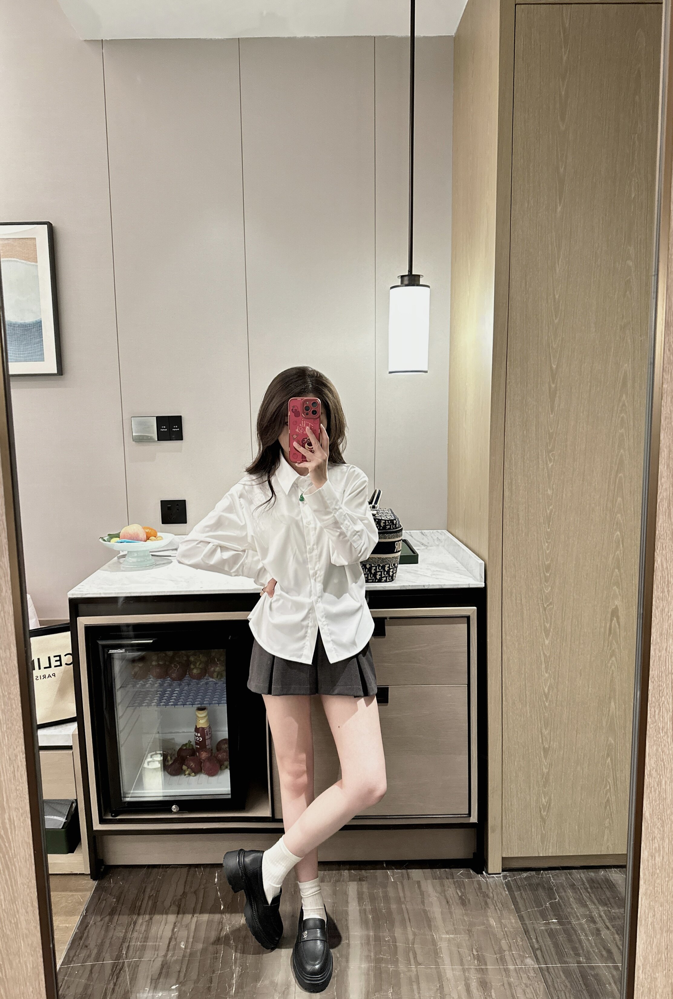 【Hello 小琼】白色通勤衬衫 升级款长袖设计感翻领衬衣