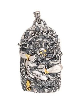 泰莉吊坠民族风藏传大黑天精工包包挂件国潮黑财神设计钥匙扣