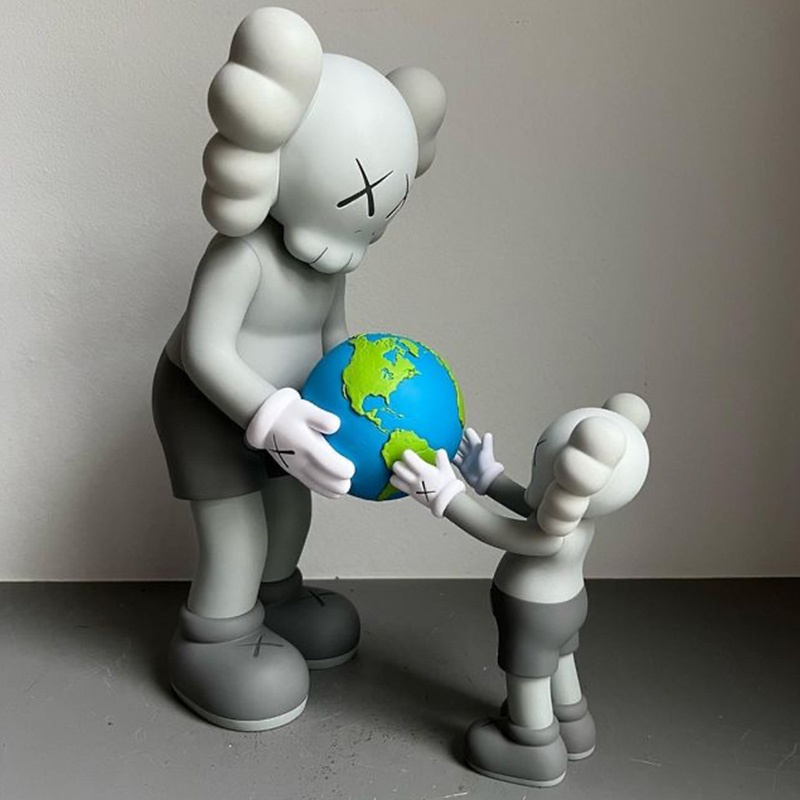 mand kaws the promise和平地球潮流潮玩手办艺术摆件玩具公仔 模玩/动漫/周边/娃圈三坑/桌游 艺术家手办/潮玩雕像 原图主图