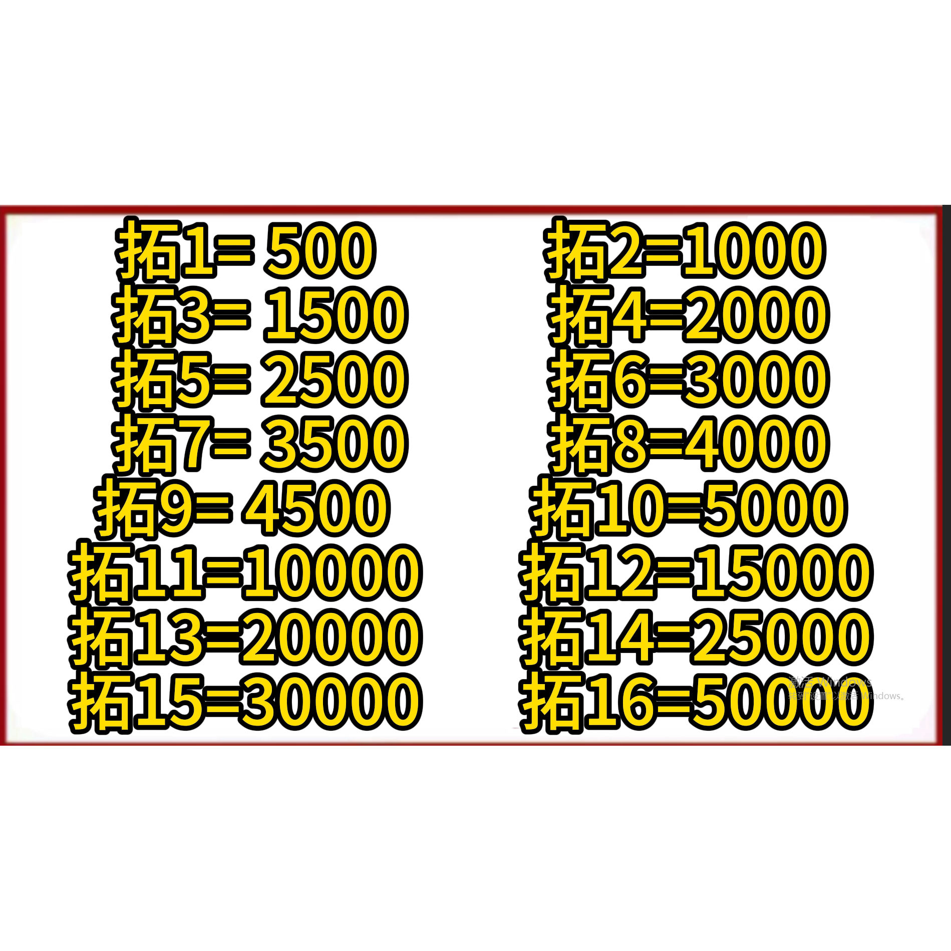 500/1000/2000/3000/5000/10000/20000/30000/50000