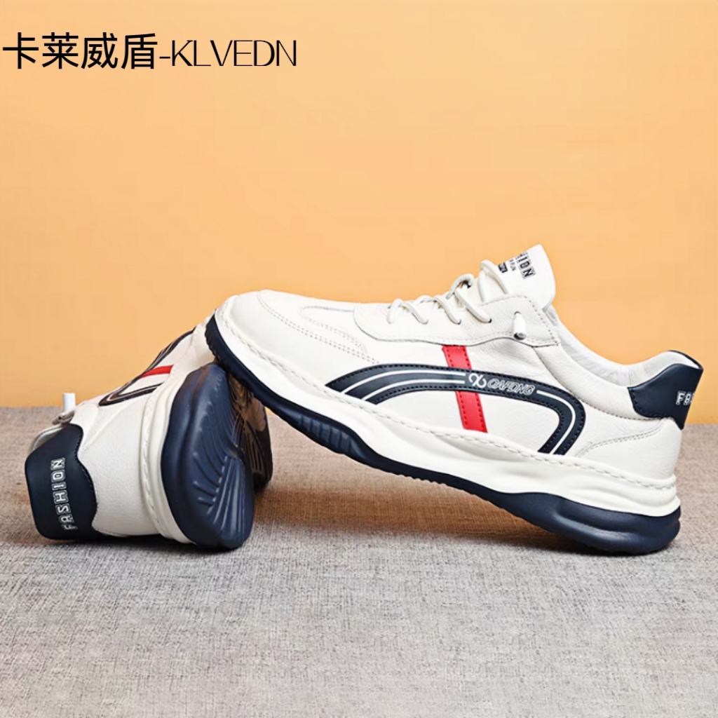klvedn/卡莱威盾春新款百搭透气休闲鞋男鞋子休闲运动板鞋9217027